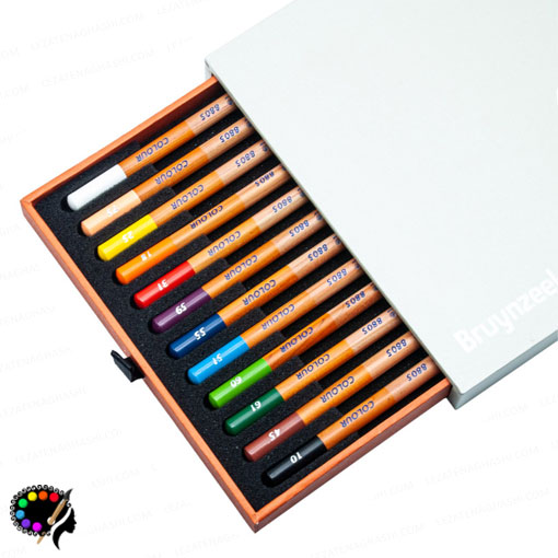خرید مداد رنگی ۱۲ رنگ برونزیل مدل دیزاین
