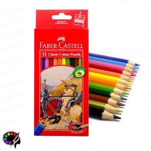 مداد رنگی ۱۲ رنگ فابرکاستل کلاسیک جعبه مقوایی