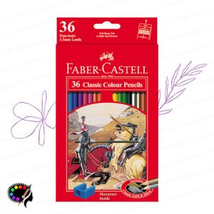 قیمت مداد رنگی فابرکاستل ۳۶ رنگ مدل کلاسیک جعبه مقوایی