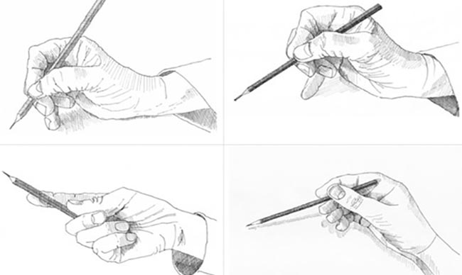 اصول در دست گرفتن مداد برای طراحی