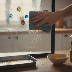 نحوه پاک کردن رنگ روغن از شیشه مشجر